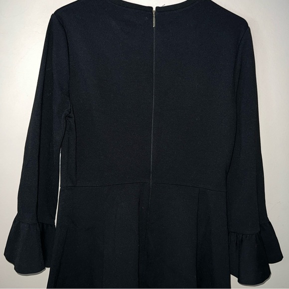 Kate Spade Black White Colorblock Bell Sleeve Ponte Dress Women’s Size Medium - Picture 9 of 10